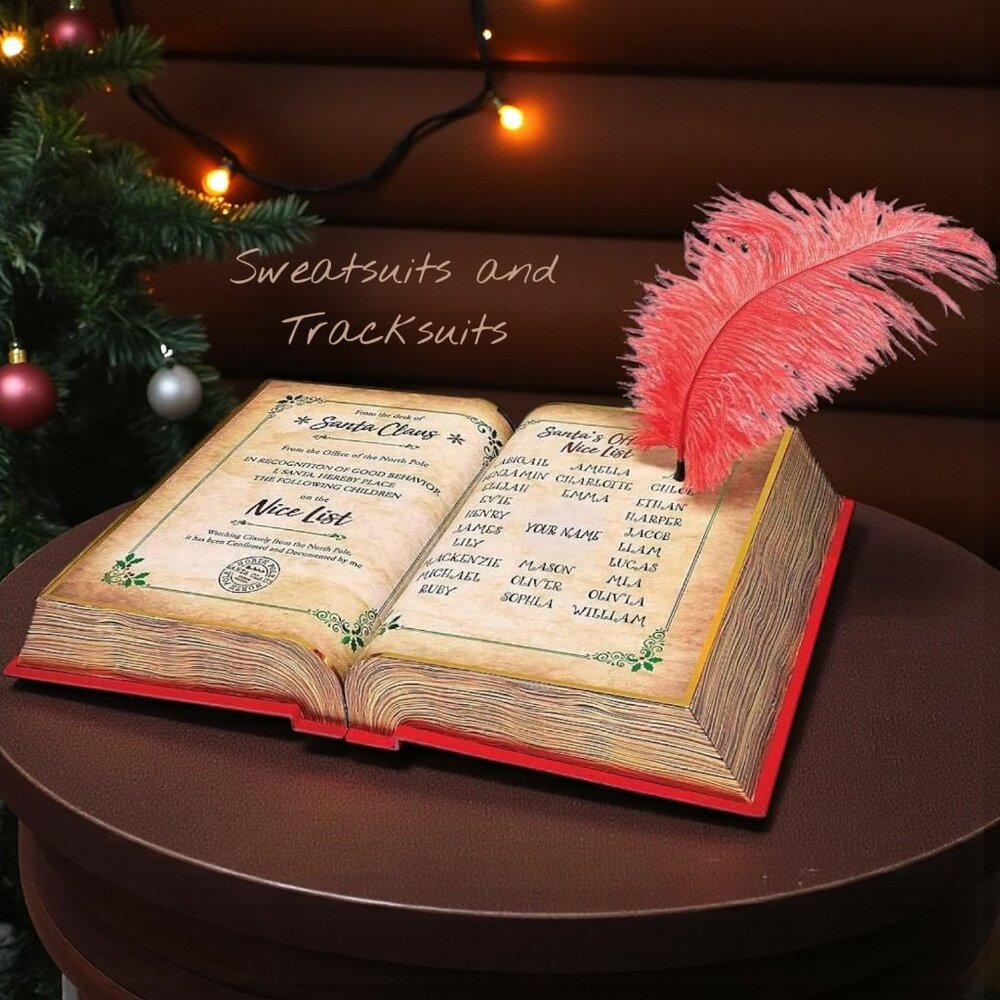 Rare Animated Santa's Magic Nice List Book Animatronic Tabletop Christmas Decor